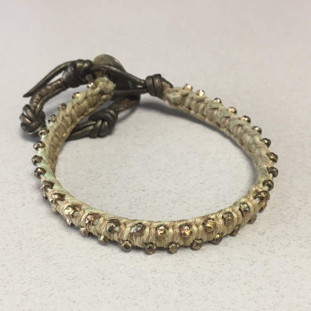 Chan Luu Single Wrap Bracelet with Nuggets